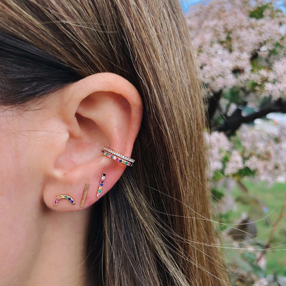 2018 925 Spring sterling silver jewelry mix color colorful raiwbow color circle bar cz multicolor girl women silver earring
2018 925 Spring sterling silver jewelry mix color colorful raiwbow color circle bar cz multicolor girl women silver earring