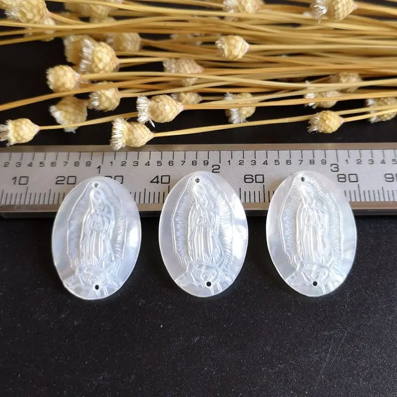 100pcs/lot Natural Oval Virgin of Guadalupe Mother of Pearl Shell Oval Madonna Pearl Shell MOP for DIY Bracelet Jewelry
100pcs/lot Natural Oval Virgin of Guadalupe Mother of Pearl Shell Oval Madonna Pearl Shell MOP for DIY Bracelet Jewelry
