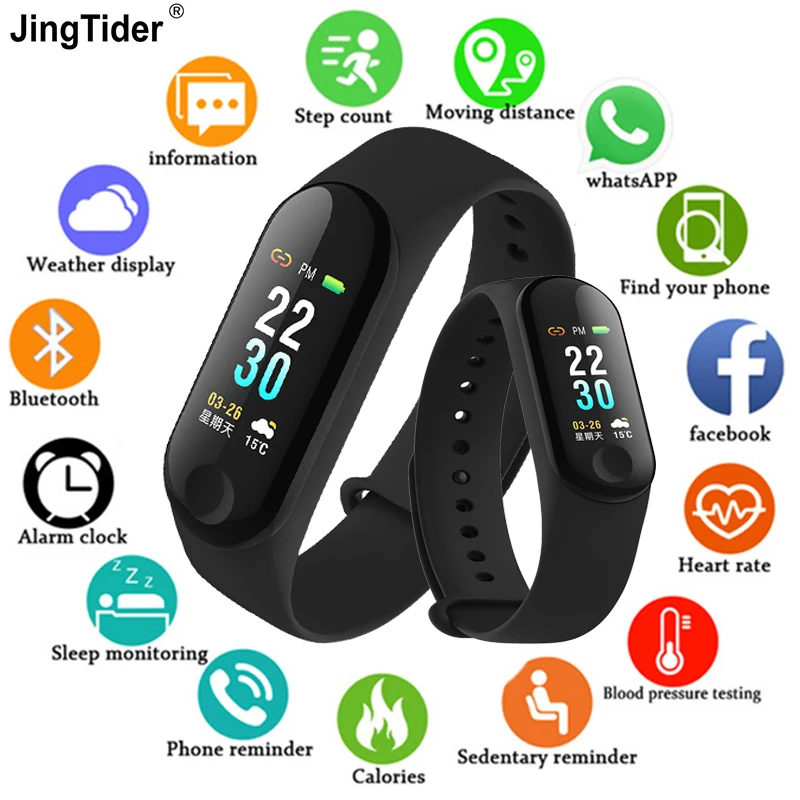 M3 Smart Band Bluetooth Sport Smart Wristband Blood Pressure Heart Rate Monitor Fitness Tracker Pedometer Band for Men Women
M3 Smart Band Bluetooth Sport Smart Wristband Blood Pressure Heart Rate Monitor Fitness Tracker Pedometer Band for Men Women