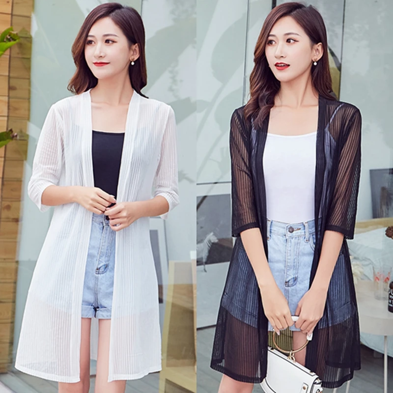 MLXSLKY Spring and summer large size sun protection clothing female thin chiffon cardigan long shawl womens thin coat cardigan
MLXSLKY Spring and summer large size sun protection clothing female thin chiffon cardigan long shawl womens thin coat cardigan