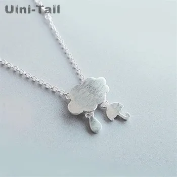 Uini-Tail classic hot 925 sterling silver cute cloud raindrops umbrella weather creative necklace fashion tide flow high quality
Uini-Tail classic hot 925 sterling silver cute cloud raindrops umbrella weather creative necklace fashion tide flow high quality