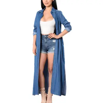 Women Spring Long Denim Jacket Long Sleeve Loose Coats Womens New Blue Casual Jeans Outwear Fashion Autumn Denim Basic Jackets
Women Spring Long Denim Jacket Long Sleeve Loose Coats Womens New Blue Casual Jeans Outwear Fashion Autumn Denim Basic Jackets