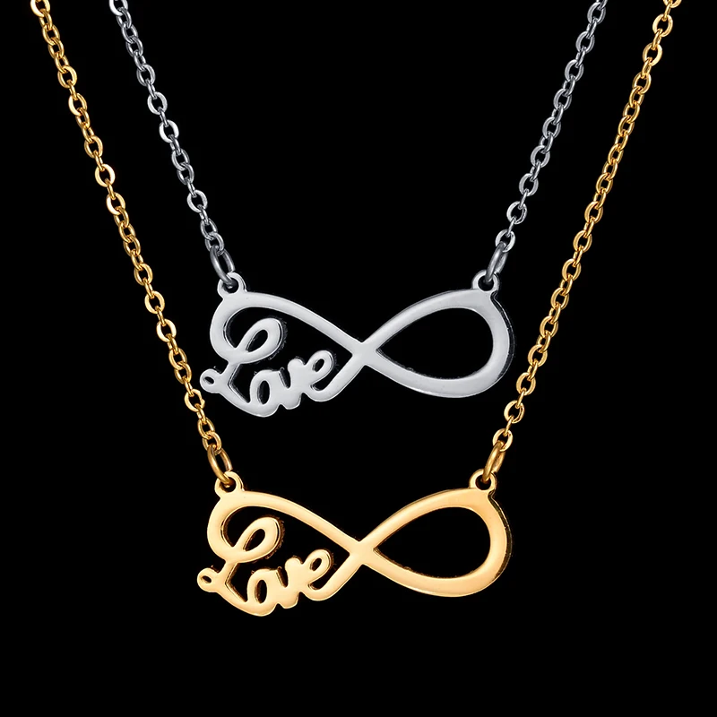 2017 New Body Jewelry Maxi Necklace Choker Colar Love Infinity Pendant Gold Color Stainless Steel Chain Necklace for Women
2017 New Body Jewelry Maxi Necklace Choker Colar Love Infinity Pendant Gold Color Stainless Steel Chain Necklace for Women
