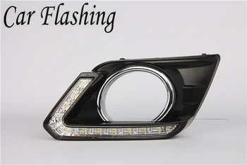 1 Pair LED DRL Daytime Running Lights Daylight Fog light cover with turn signal For Nissan X-Trail Xtrail X trail 2014 2015 2016
1 Pair LED DRL Daytime Running Lights Daylight Fog light cover with turn signal For Nissan X-Trail Xtrail X trail 2014 2015 2016