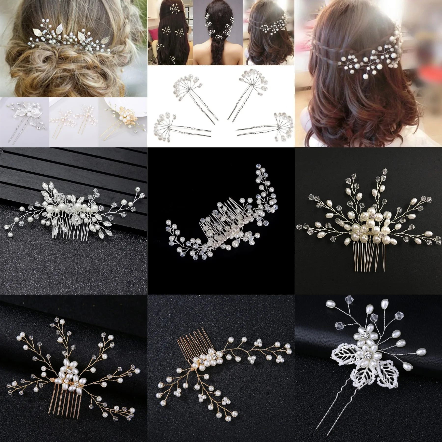 Pearl Rhinestone Hairpins Wedding Hair Accessories Silver Pearl Hairpins Flower Bridal Hair Pins Hair Ornaments Hair Stick
Pearl Rhinestone Hairpins Wedding Hair Accessories Silver Pearl Hairpins Flower Bridal Hair Pins Hair Ornaments Hair Stick