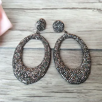 1/5 Pairs Fashion handmade leather charm earrings pave Black rhinestone dangle for women Jewelry Earrings ER555
1/5 Pairs Fashion handmade leather charm earrings pave Black rhinestone dangle for women Jewelry Earrings ER555