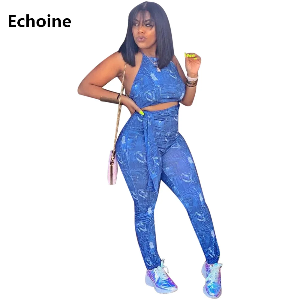 Women Spaghetti Strap Denim Print Jumpsuit Sexy Bodycon Sleeveless Rompers Jumpsuit Backless Elegant Belt Jumpsuit Overalls
Women Spaghetti Strap Denim Print Jumpsuit Sexy Bodycon Sleeveless Rompers Jumpsuit Backless Elegant Belt Jumpsuit Overalls