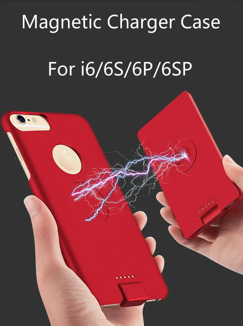 New Design Backup Magnetic External Battery Charger Case for iPhone 6/6s/7 plus charger case Backup Power Bank cover Case
New Design Backup Magnetic External Battery Charger Case for iPhone 6/6s/7 plus charger case Backup Power Bank cover Case
