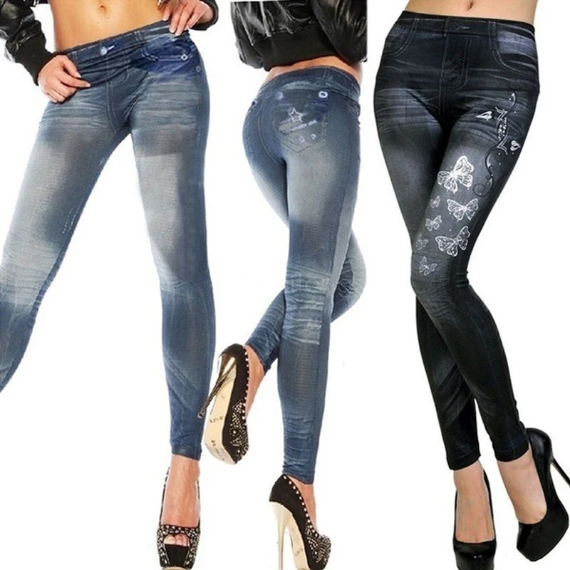 Printed Seamless Jean Leggings Women Plus Size 3XL Elasticity Skinny Jeggings Femme Cotton Leggins High Waist Casual Pants
Printed Seamless Jean Leggings Women Plus Size 3XL Elasticity Skinny Jeggings Femme Cotton Leggins High Waist Casual Pants