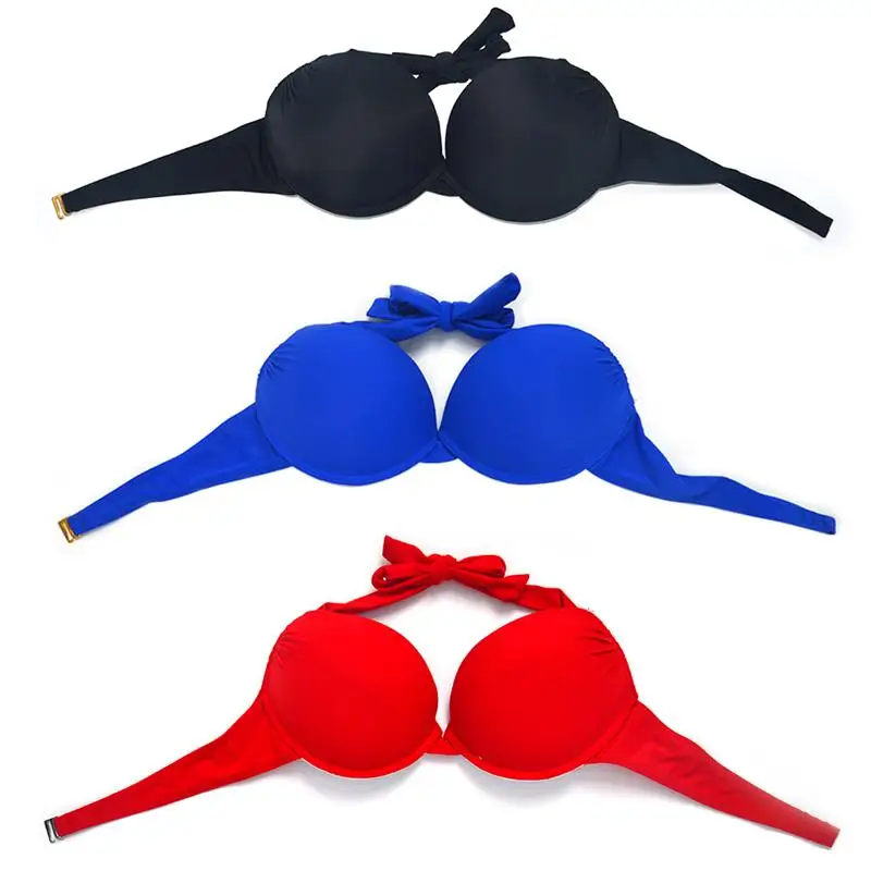 The original factory Three times thicker cup PUSH UP women&girl's BIKINI BRA underwire bikini top RED BLACK Lakeblue swimwear
The original factory Three times thicker cup PUSH UP women&girl's BIKINI BRA underwire bikini top RED BLACK Lakeblue swimwear