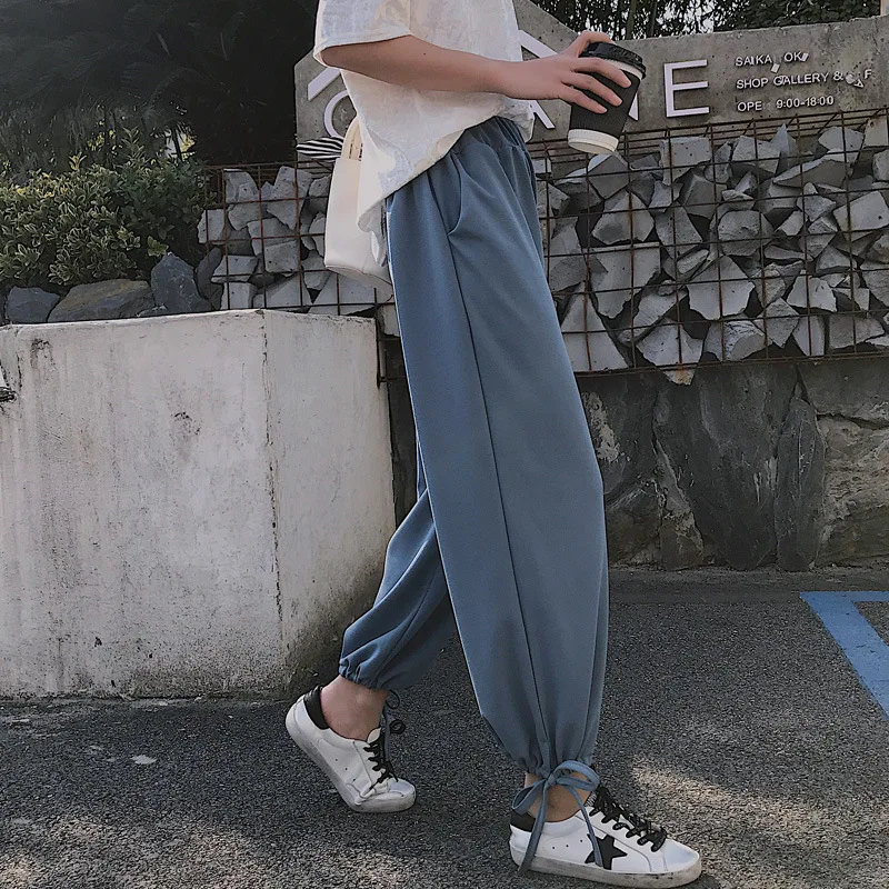 2019 summer women's lantern nine pants temperament Korean chiffon high waist casual trousers female student trousers
2019 summer women's lantern nine pants temperament Korean chiffon high waist casual trousers female student trousers