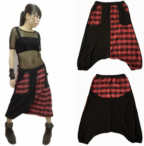 New Fashion Hip Hop Dance Big Crotch Cross Pants Sweatpants Stage Performance Costumes Female Plaid Patchwork Trousers
New Fashion Hip Hop Dance Big Crotch Cross Pants Sweatpants Stage Performance Costumes Female Plaid Patchwork Trousers
