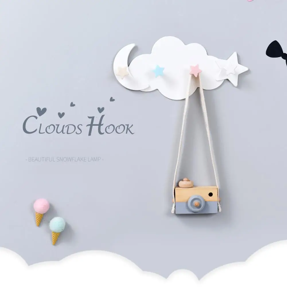 Wall Mounted Key Holder Creative Star Moon Cloud Shape Nail Free 4 Hooks Bathroom Moisture Proof Multi Functional Hooks
Wall Mounted Key Holder Creative Star Moon Cloud Shape Nail Free 4 Hooks Bathroom Moisture Proof Multi Functional Hooks