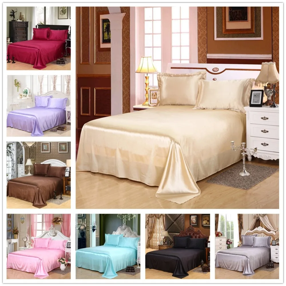 Classic Solid Silky Bright Smooth Bedding Sheet Earthing Bedsheet Shams Bed Covers Double Satin Bed Flat Sheet Only King
Classic Solid Silky Bright Smooth Bedding Sheet Earthing Bedsheet Shams Bed Covers Double Satin Bed Flat Sheet Only King