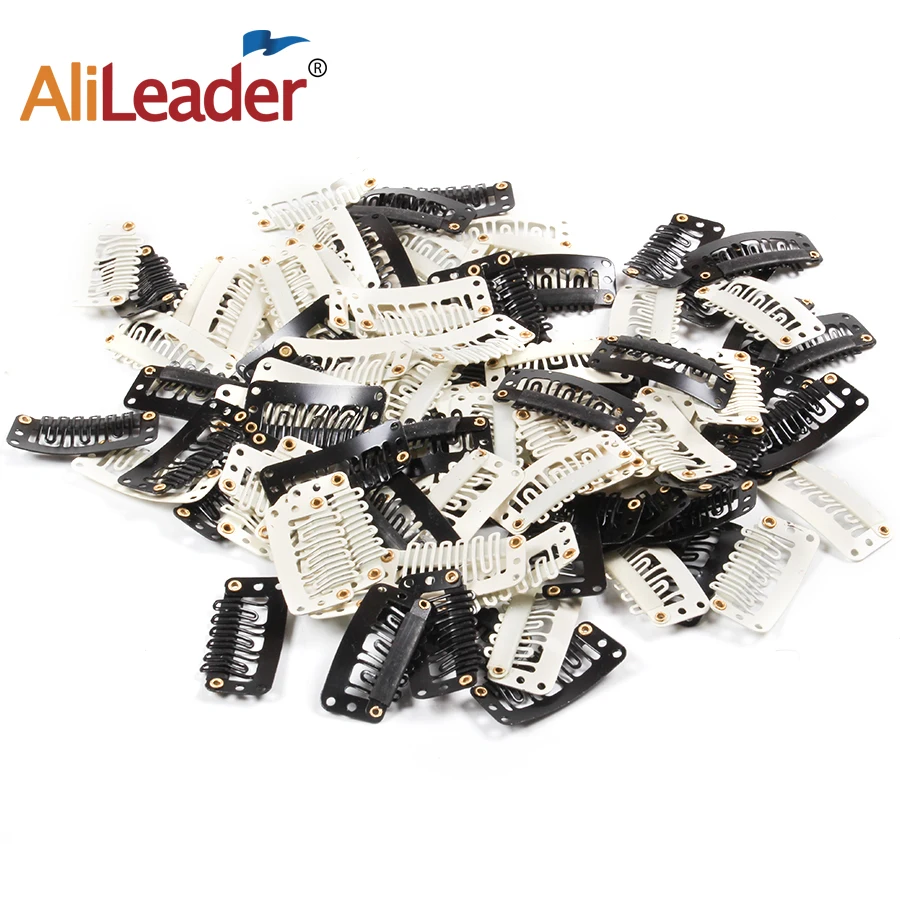 AliLeader Metal Snap Clip for Hair Extensions 30 PCS U Shape Metailic Hair Snap Clips for Wigs Snap-Comb Wig Clips with Rubber
AliLeader Metal Snap Clip for Hair Extensions 30 PCS U Shape Metailic Hair Snap Clips for Wigs Snap-Comb Wig Clips with Rubber