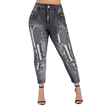 Wipalo American Flag Distressed Plus Size Leggings Patriotic Leggings High Elastic Waist Autumn Women Pencil Pants Ladies Bottom 
Wipalo American Flag Distressed Plus Size Leggings Patriotic Leggings High Elastic Waist Autumn Women Pencil Pants Ladies Bottom