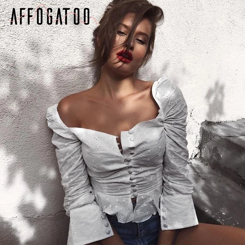 Affogatoo Vintage ruffle sexy flower print blouse women shirt Elegant embroidery blouse top Summer casual short chiffon top 2018
Affogatoo Vintage ruffle sexy flower print blouse women shirt Elegant embroidery blouse top Summer casual short chiffon top 2018
