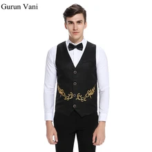 Embroidery Dress Vests For Men Slim Fit Men Suit Vest Male Brand Waistcoat Gilet Homme Casual Sleeveless Formal Business Jacket
Embroidery Dress Vests For Men Slim Fit Men Suit Vest Male Brand Waistcoat Gilet Homme Casual Sleeveless Formal Business Jacket