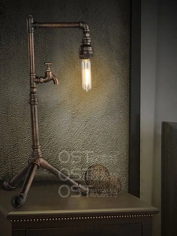 Free shipping the creative study retro style bedroom iron industry personality bedside lamp
Free shipping the creative study retro style bedroom iron industry personality bedside lamp