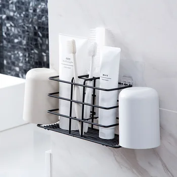 Iron Toothbrush Rack Toilet Gargle Cup Wall Sticker Storage Rack Creative Wall Hanging Toothbrush Rack Toothbrush Holder
Iron Toothbrush Rack Toilet Gargle Cup Wall Sticker Storage Rack Creative Wall Hanging Toothbrush Rack Toothbrush Holder