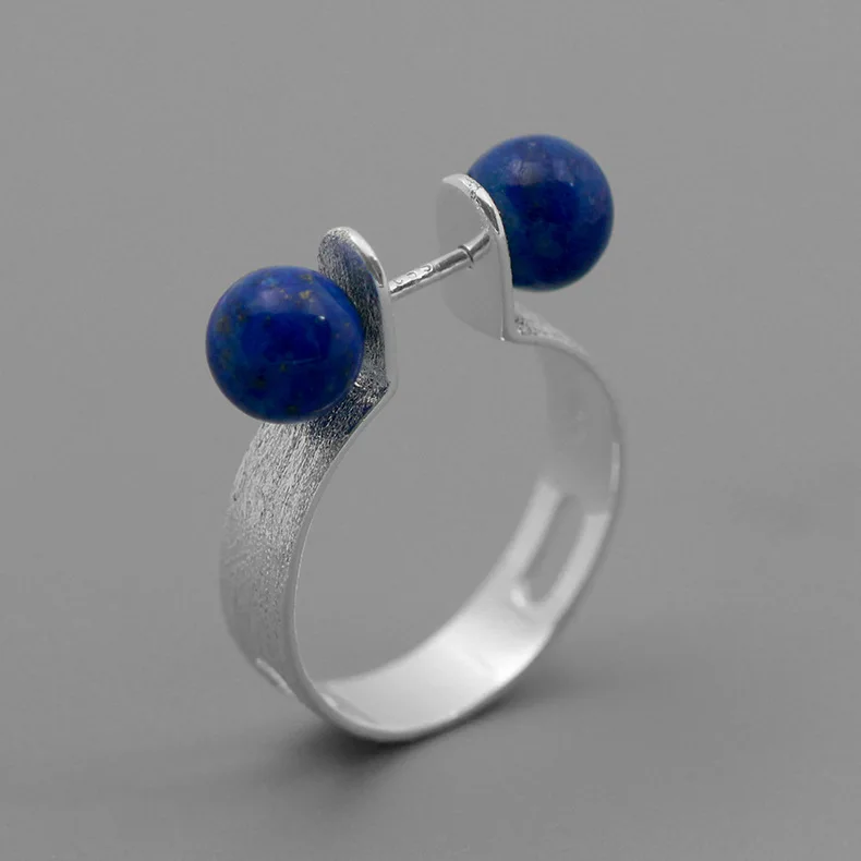 INATURE 925 Sterling Silver Blue Lapis Lazuli Geometric Rings for Women Adjustable Ring
INATURE 925 Sterling Silver Blue Lapis Lazuli Geometric Rings for Women Adjustable Ring