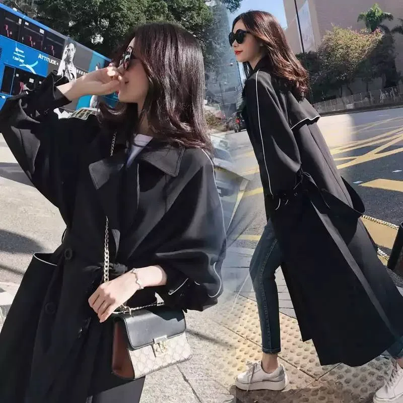 2019 Autumn Winter Women Casual Slim Double Breasted Long Trench Coat With Belt Female Korean Maxi Windbreaker Outerwear R149
2019 Autumn Winter Women Casual Slim Double Breasted Long Trench Coat With Belt Female Korean Maxi Windbreaker Outerwear R149