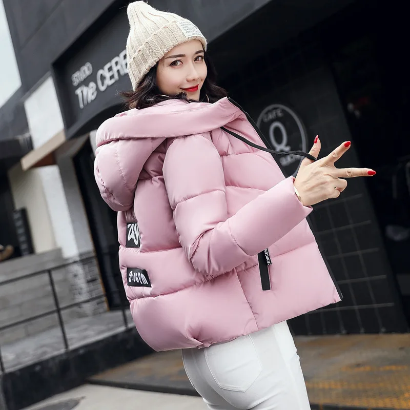 2018 Winter Jacket Women Womens Parkas Thicken Outerwear Letter Hooded Coats Short Female Cotton Padded Tops
2018 Winter Jacket Women Womens Parkas Thicken Outerwear Letter Hooded Coats Short Female Cotton Padded Tops