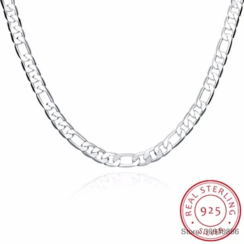 SMTCAT 20 Inch 10MM Trendy Men 925 Silver Necklace Chain For Women Party Fashion Silver Figaro Chain Necklace Boy Accessories
SMTCAT 20 Inch 10MM Trendy Men 925 Silver Necklace Chain For Women Party Fashion Silver Figaro Chain Necklace Boy Accessories