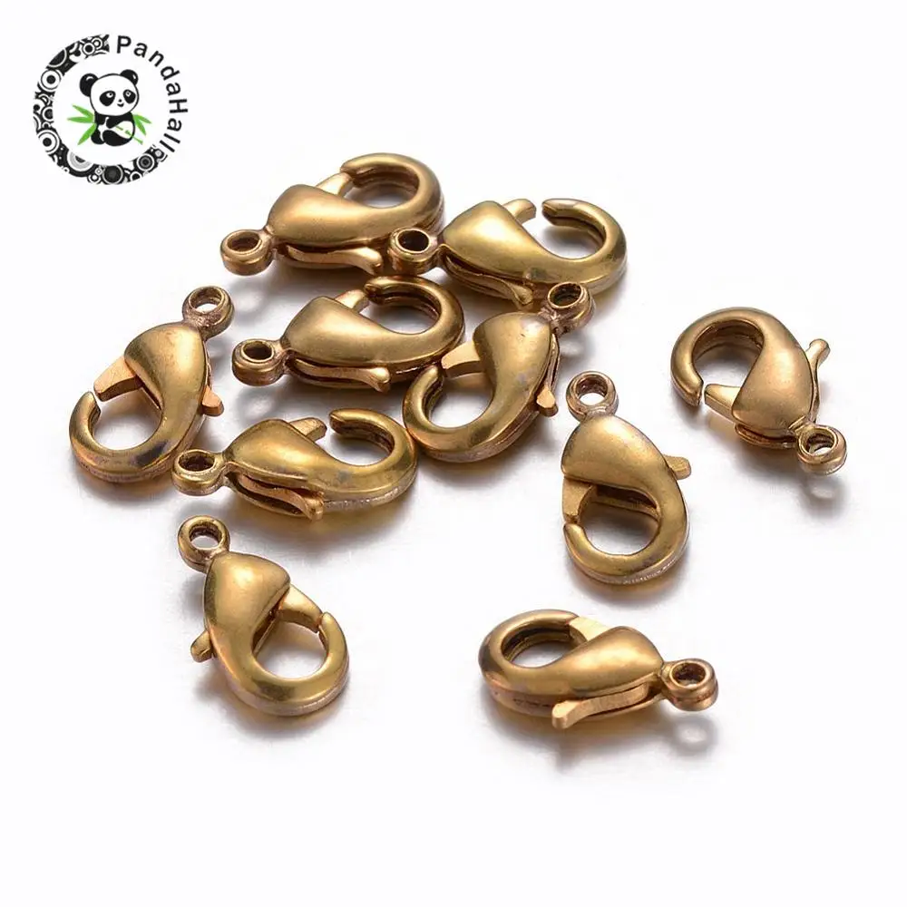 Brass Lobster Claws Clasps, Unplated, about 7mm wide, 11.5mm long, 3mm thick, hole: 1.2mm
Brass Lobster Claws Clasps, Unplated, about 7mm wide, 11.5mm long, 3mm thick, hole: 1.2mm