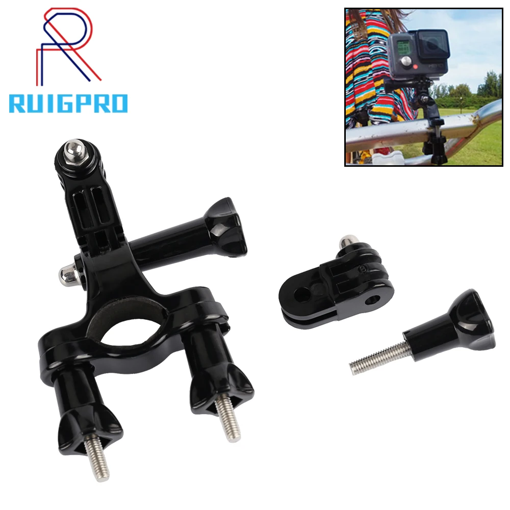 

Bicycle Clamp Handlebar Seatpost Pole Holder Mount for GoPro Hero 6 5 7 Black Xiaomi Yi 4k Sjcam Eken H9 Go Pro Accessory