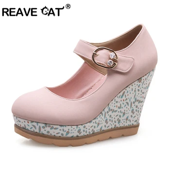 REAVE CAT Women Pumps Wedges With Platform Women Shoes Print Heels Shoes Ladies Stilettos Footwear Shoes Zapatos Mujer A488
REAVE CAT Women Pumps Wedges With Platform Women Shoes Print Heels Shoes Ladies Stilettos Footwear Shoes Zapatos Mujer A488