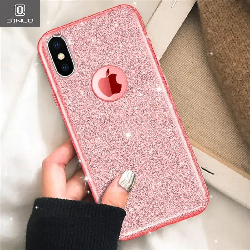 QINUO Shiny Soft Silicone Case For IPhone X XS Max XR With Shock Absorption 3 in 1Case For IPhone 5 5S SE 6 6S 7 8 Plus Cover
QINUO Shiny Soft Silicone Case For IPhone X XS Max XR With Shock Absorption 3 in 1Case For IPhone 5 5S SE 6 6S 7 8 Plus Cover
