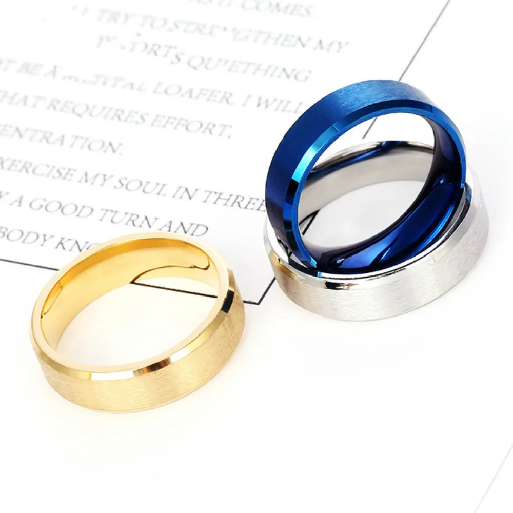 Stainless Steel Jewelry Titanium Steel Ring Ring Glossy Couple Ring 
Stainless Steel Jewelry Titanium Steel Ring Ring Glossy Couple Ring