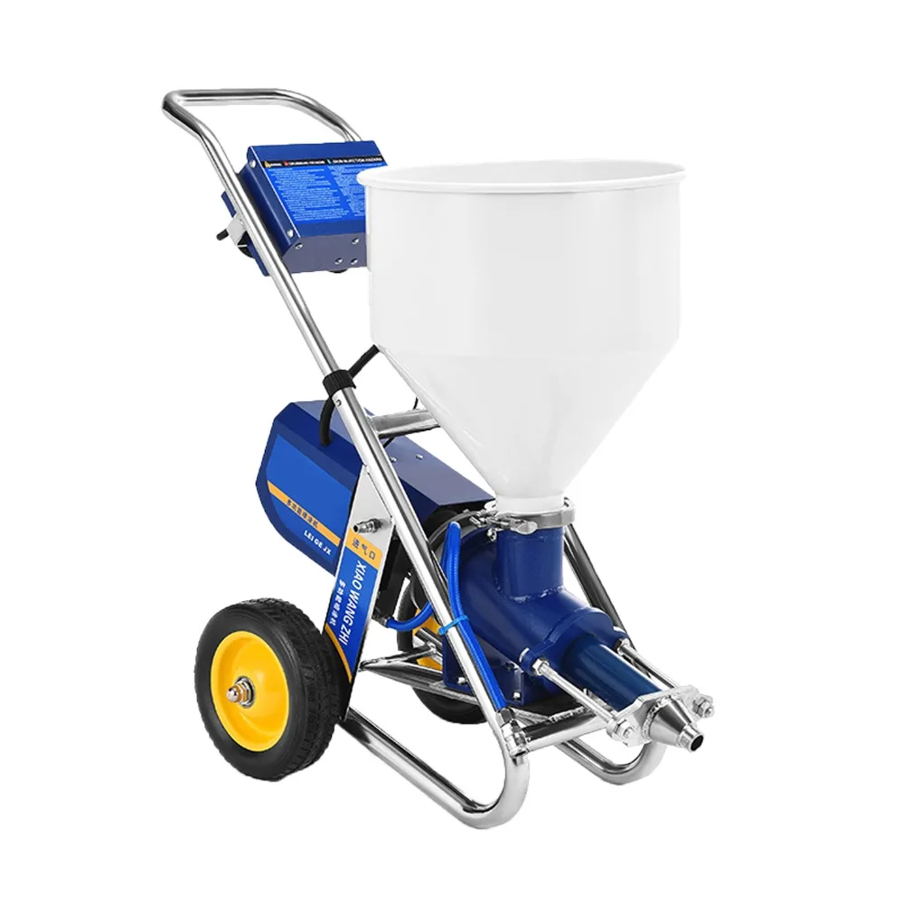 Small-sized multi-functional automatic high-pressure spraying machine for waterproof mortar of real stone paint putty
Small-sized multi-functional automatic high-pressure spraying machine for waterproof mortar of real stone paint putty