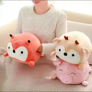 Soft cute animal plush pillow Warm hands Pig deer penguin fox hippo pillow toy doll
Soft cute animal plush pillow Warm hands Pig deer penguin fox hippo pillow toy doll