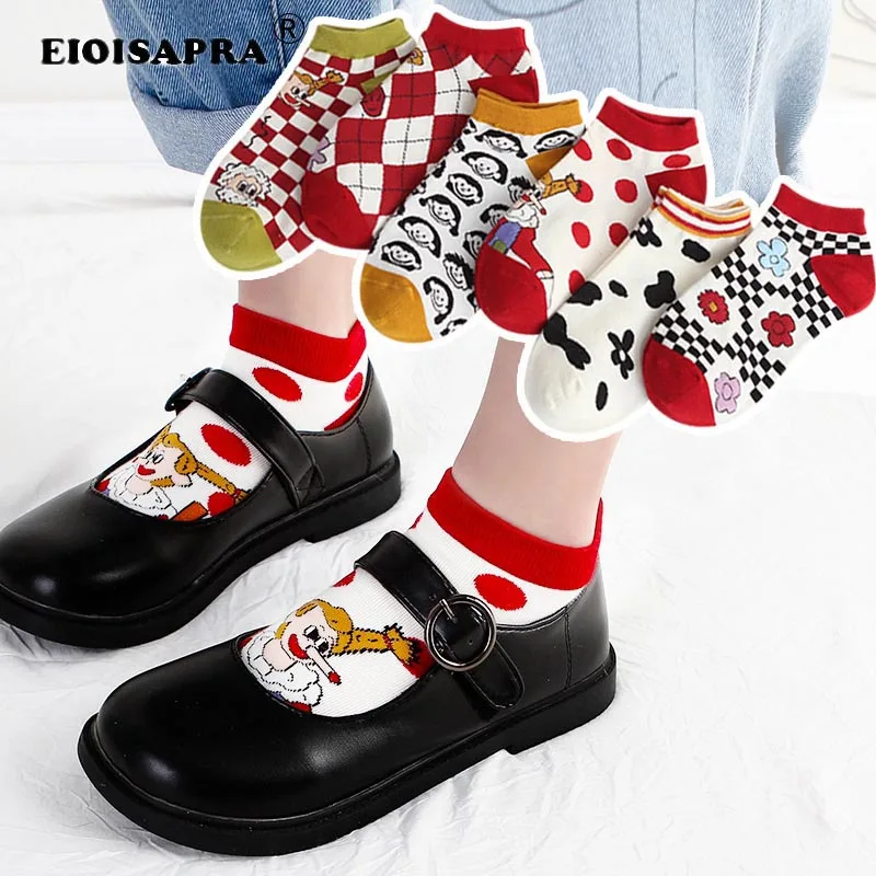 Summer Socks New Product Creative Personality Graffiti Invisible Socks Woemn Cotton Kawaii Cartoon College Style Breathable Meia
Summer Socks New Product Creative Personality Graffiti Invisible Socks Woemn Cotton Kawaii Cartoon College Style Breathable Meia