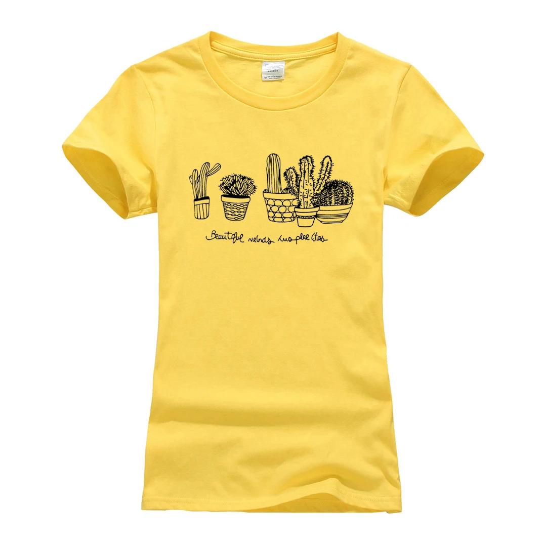 Hot Sale Tee Shirt Femme Woman Clothes Tops Summer 2019 Kawaii T-shirt for Women Cactus Printed harajuku T Shirt hip hop fashion
Hot Sale Tee Shirt Femme Woman Clothes Tops Summer 2019 Kawaii T-shirt for Women Cactus Printed harajuku T Shirt hip hop fashion