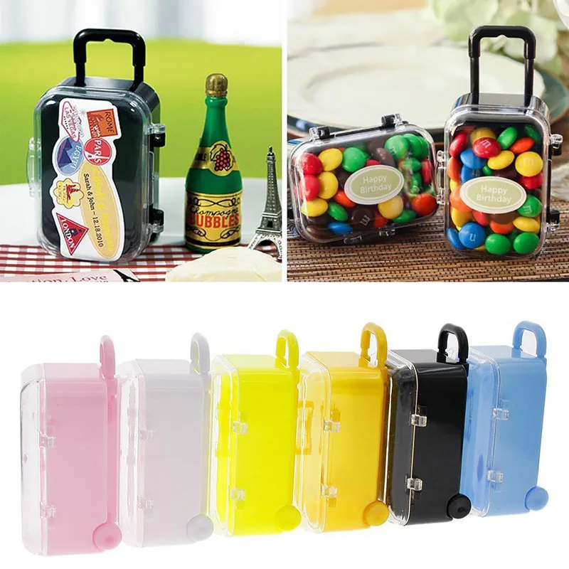 SOLEDI Wedding Favors Cupcake Box Cookie Boxes Mini Storage Case Travel Suitcase Shaped Decor Rolling Container Holder
SOLEDI Wedding Favors Cupcake Box Cookie Boxes Mini Storage Case Travel Suitcase Shaped Decor Rolling Container Holder