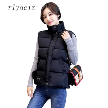 RLYAEIZ Autumn Winter Women Vests 2017 Lightweight Slim Short Vest Cotton Jacket Sleeveless Female Stand Collar Waistcoat Vest
RLYAEIZ Autumn Winter Women Vests 2017 Lightweight Slim Short Vest Cotton Jacket Sleeveless Female Stand Collar Waistcoat Vest