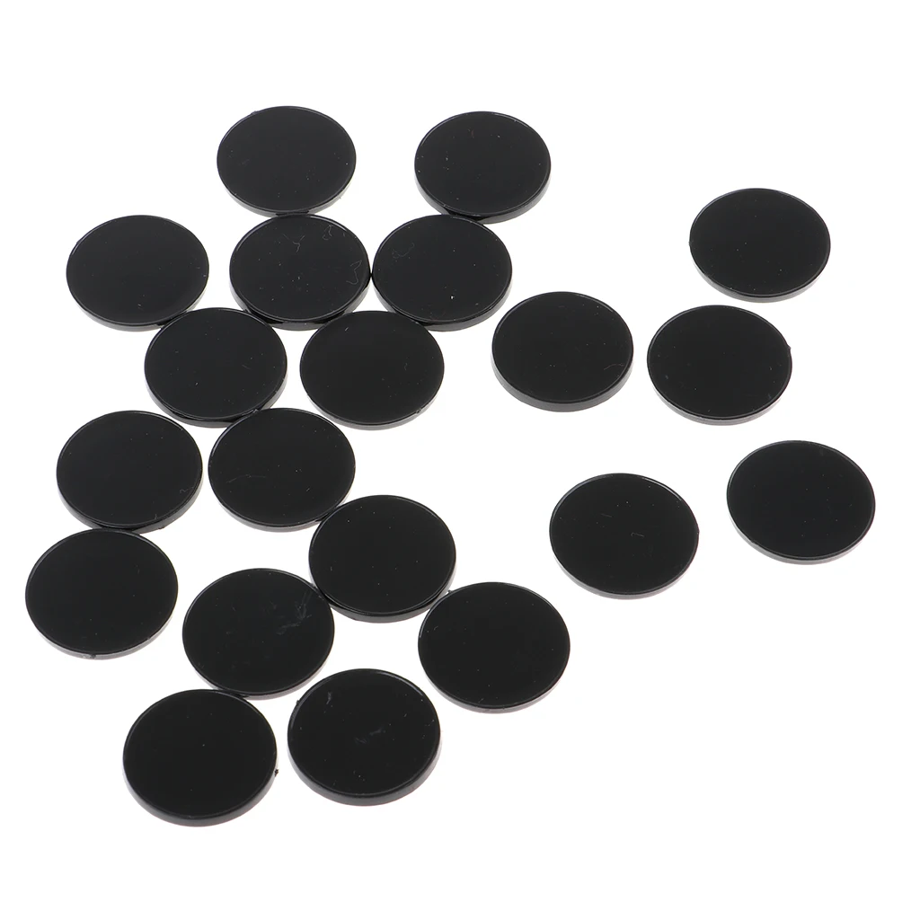 20pcs Plastic Round Base 22mm Miniature Display Stand RPG Wargames Accessory