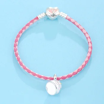 2018 Summer Jewelry Original New Design Birthday Cake Design Pendant 925 Sterling Silver Pink Color Leather Bracelet
2018 Summer Jewelry Original New Design Birthday Cake Design Pendant 925 Sterling Silver Pink Color Leather Bracelet