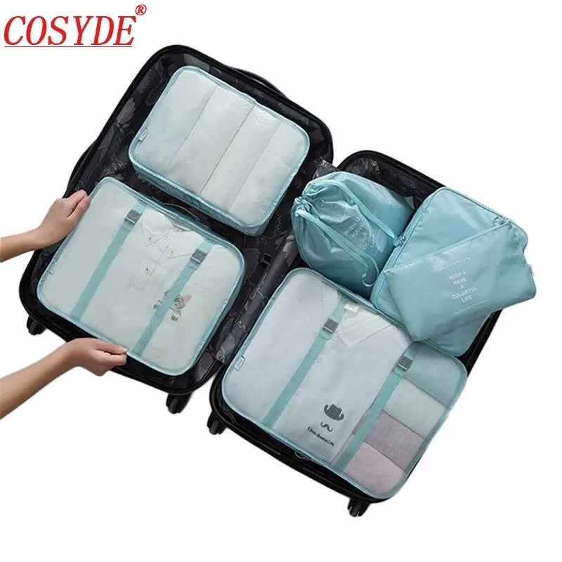 6Pcs Polyester Clothes Organizer Bag Set Travel Organizer For Shoe Clothing Organizador Cube Packing Package Travel Accessories
6Pcs Polyester Clothes Organizer Bag Set Travel Organizer For Shoe Clothing Organizador Cube Packing Package Travel Accessories