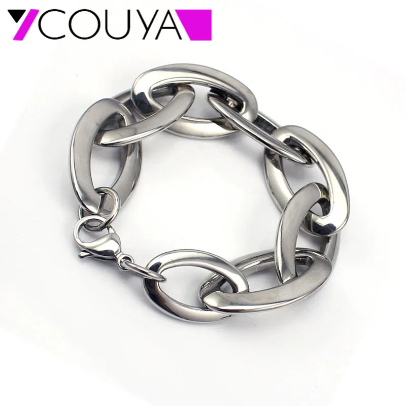 2017 Fashion Womens Girls Silver Oval Link Chain 316L Stainless Steel Bracelet Trendy Fashion men Jewelry
2017 Fashion Womens Girls Silver Oval Link Chain 316L Stainless Steel Bracelet Trendy Fashion men Jewelry
