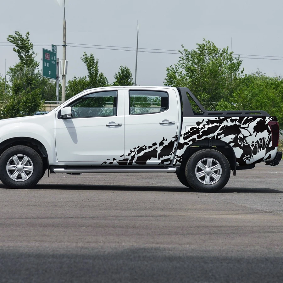 Graphic Vinyl Stripe Car Sticker Doors Decal For Isuzu D Max