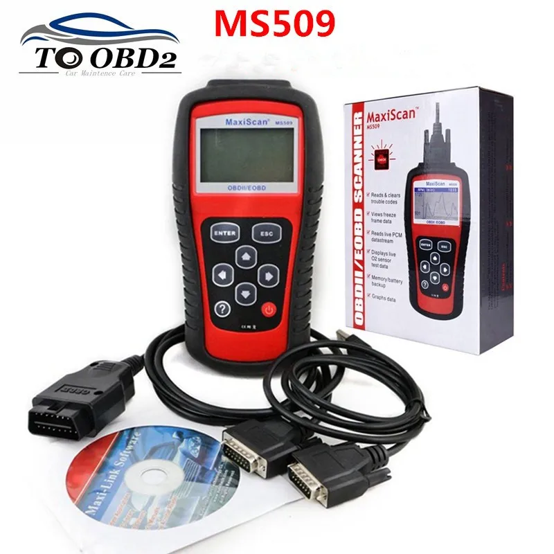 Best Quality Professional Auto OBD2 Code Reader MS 509 Code Reader OBD 2 II Scanner PK MS509 work for many cars
Best Quality Professional Auto OBD2 Code Reader MS 509 Code Reader OBD 2 II Scanner PK MS509 work for many cars