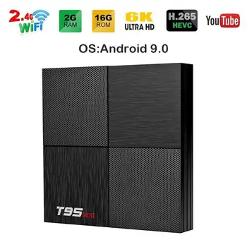 T95 Mini Android 9.0 Smart TV Box Allwinner H6 Support 2.4GHz WiFi 2GB 16GB Quad Core Set Top Box w/ Remote PK TX6 Media Player
T95 Mini Android 9.0 Smart TV Box Allwinner H6 Support 2.4GHz WiFi 2GB 16GB Quad Core Set Top Box w/ Remote PK TX6 Media Player