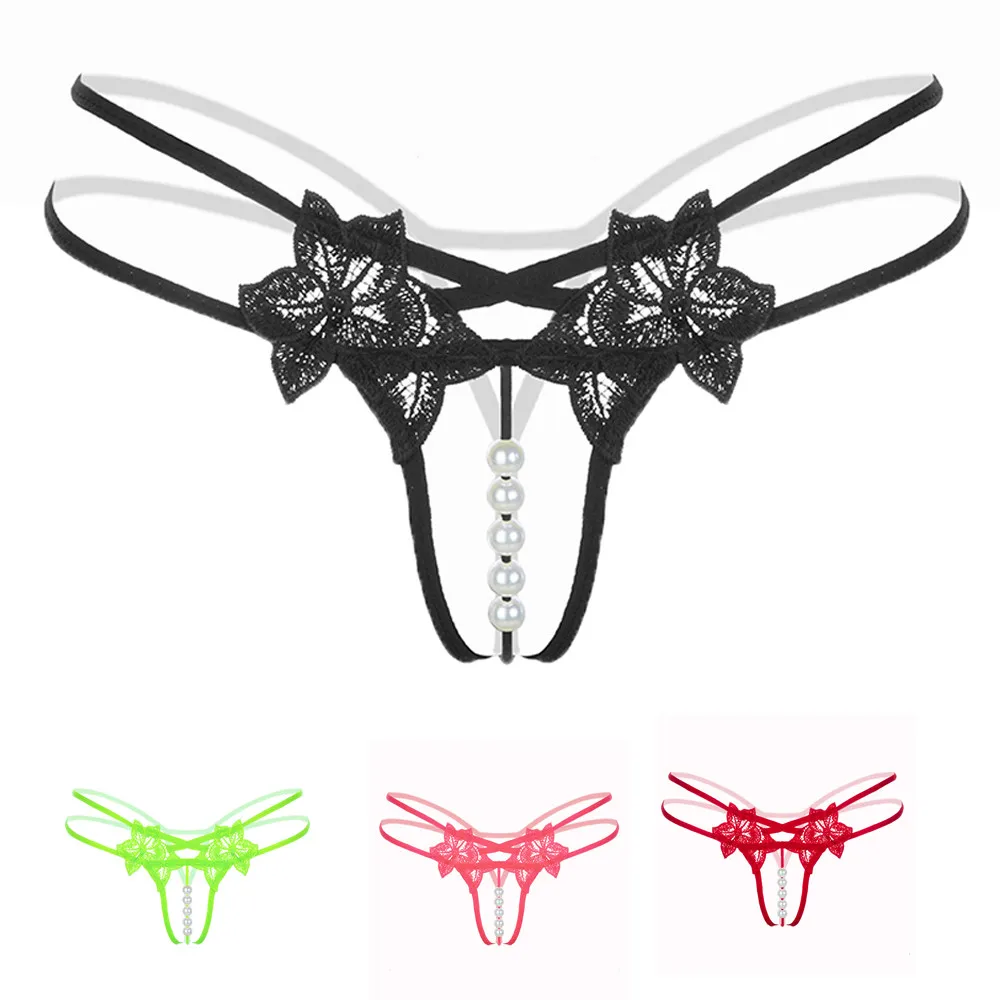 2018 Womens Sexy Lingerie Lace Panties Open Crotch Thong G-Strings with Pearl Massaging Beads Erotic Crotchless Briefs Underwear
2018 Womens Sexy Lingerie Lace Panties Open Crotch Thong G-Strings with Pearl Massaging Beads Erotic Crotchless Briefs Underwear
