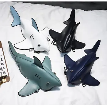 Personality Cute Shark Shape Pu Leather Shoulder Bag Girls' Casual Tote Crossbody Mini Messenger Bag Handbag Clutch Bag Purse
Personality Cute Shark Shape Pu Leather Shoulder Bag Girls' Casual Tote Crossbody Mini Messenger Bag Handbag Clutch Bag Purse