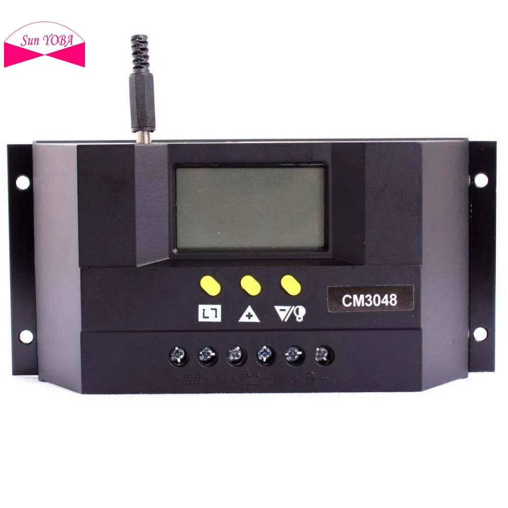 LCD 30A PWM Solar Panel Battery Regulator Charge Controller 12V/24V 360W/720W APJ | Обустройство дома