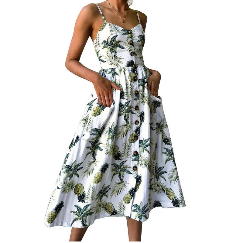3XL Casual Sundress Women Summer Dress 2019 Boho Sexy Dress Midi Floral Vintage Dresses Female spaghetti strap Vestido plus size
3XL Casual Sundress Women Summer Dress 2019 Boho Sexy Dress Midi Floral Vintage Dresses Female spaghetti strap Vestido plus size